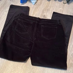* George & Martha Black Velour Type Pants - Size 10